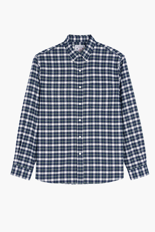 Dad's Shirt - Twill de coton brossé à carreaux