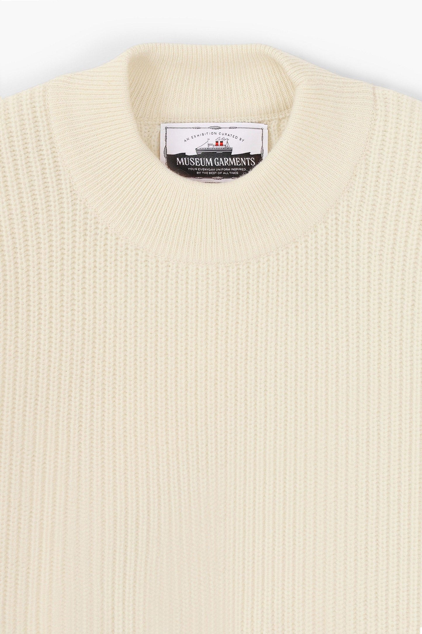 Deck Sweater en laine d'agneau - Natural