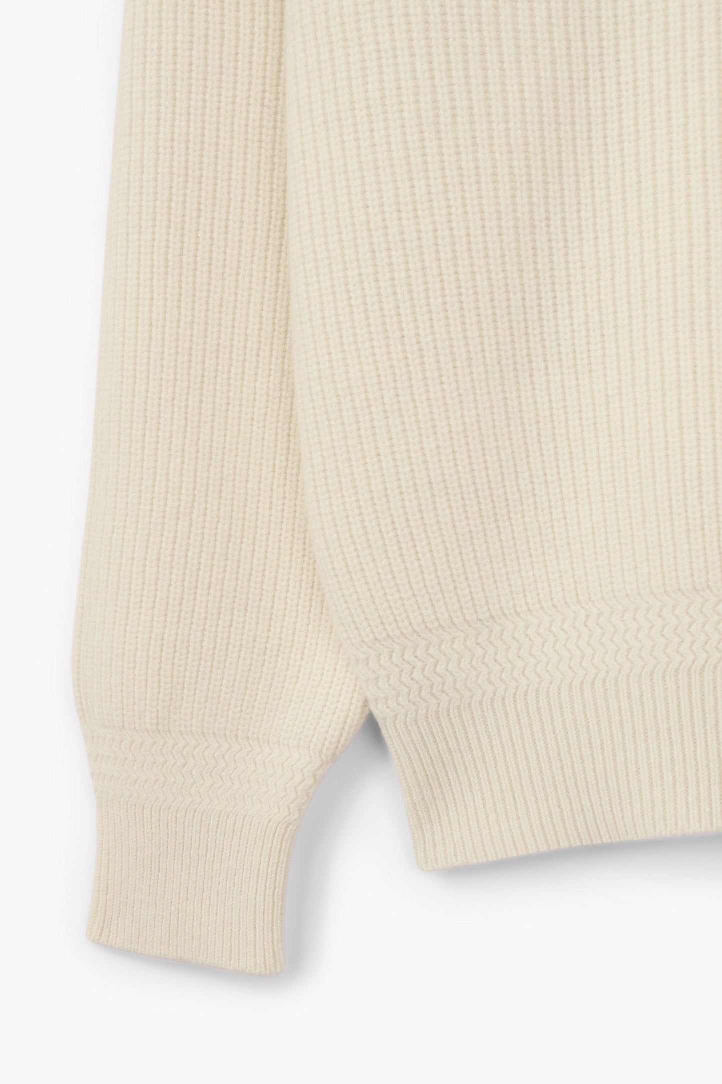 Deck Sweater en laine d'agneau - Natural