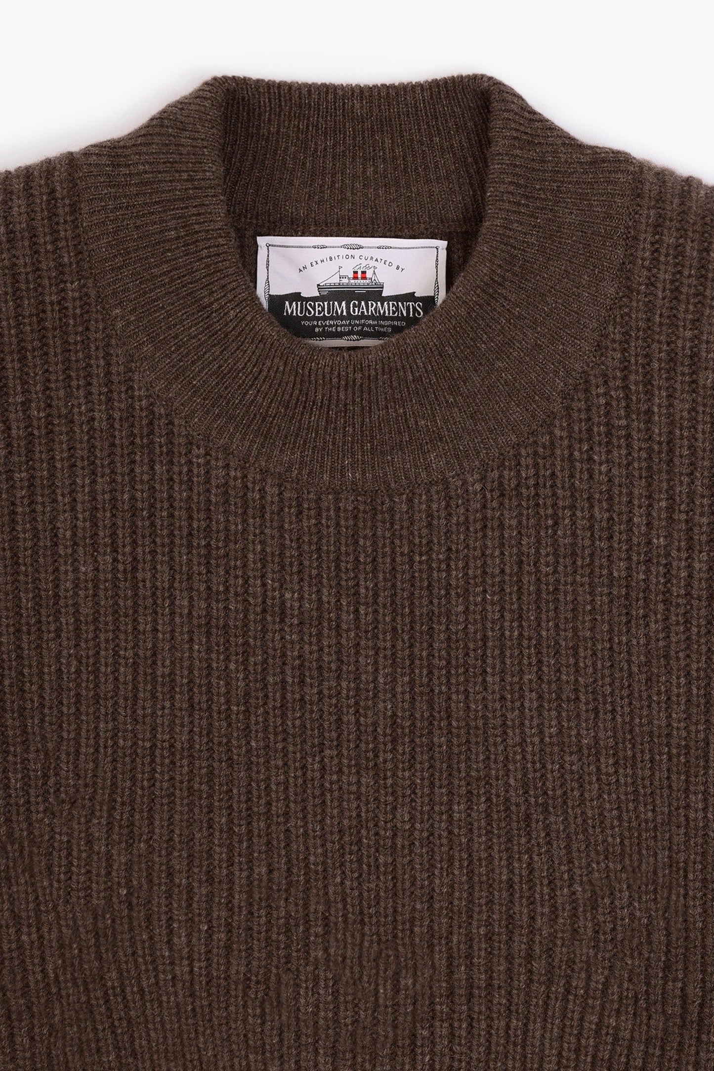 Lambswool Deck sweater - Brown
