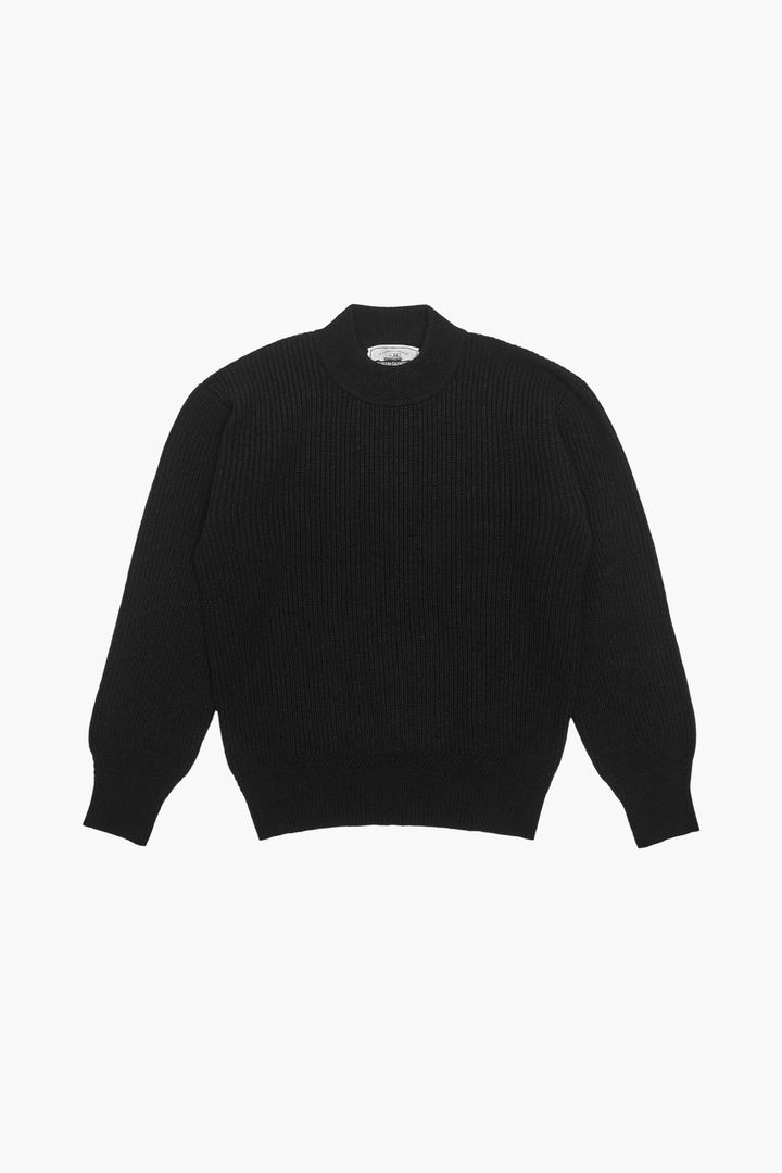 Deck Sweater en laine d'agneau - Noir