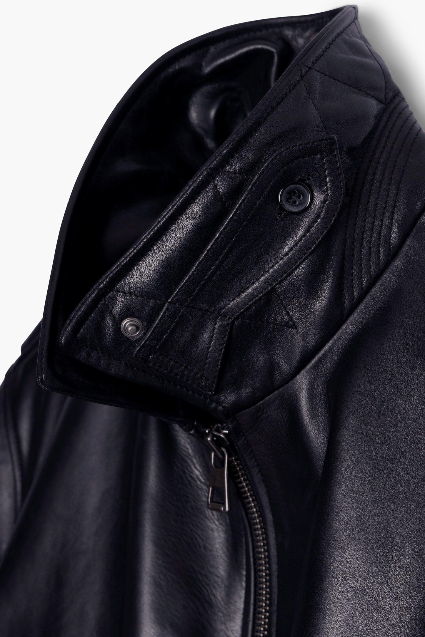 Flight Jacket en Cuir - Noir