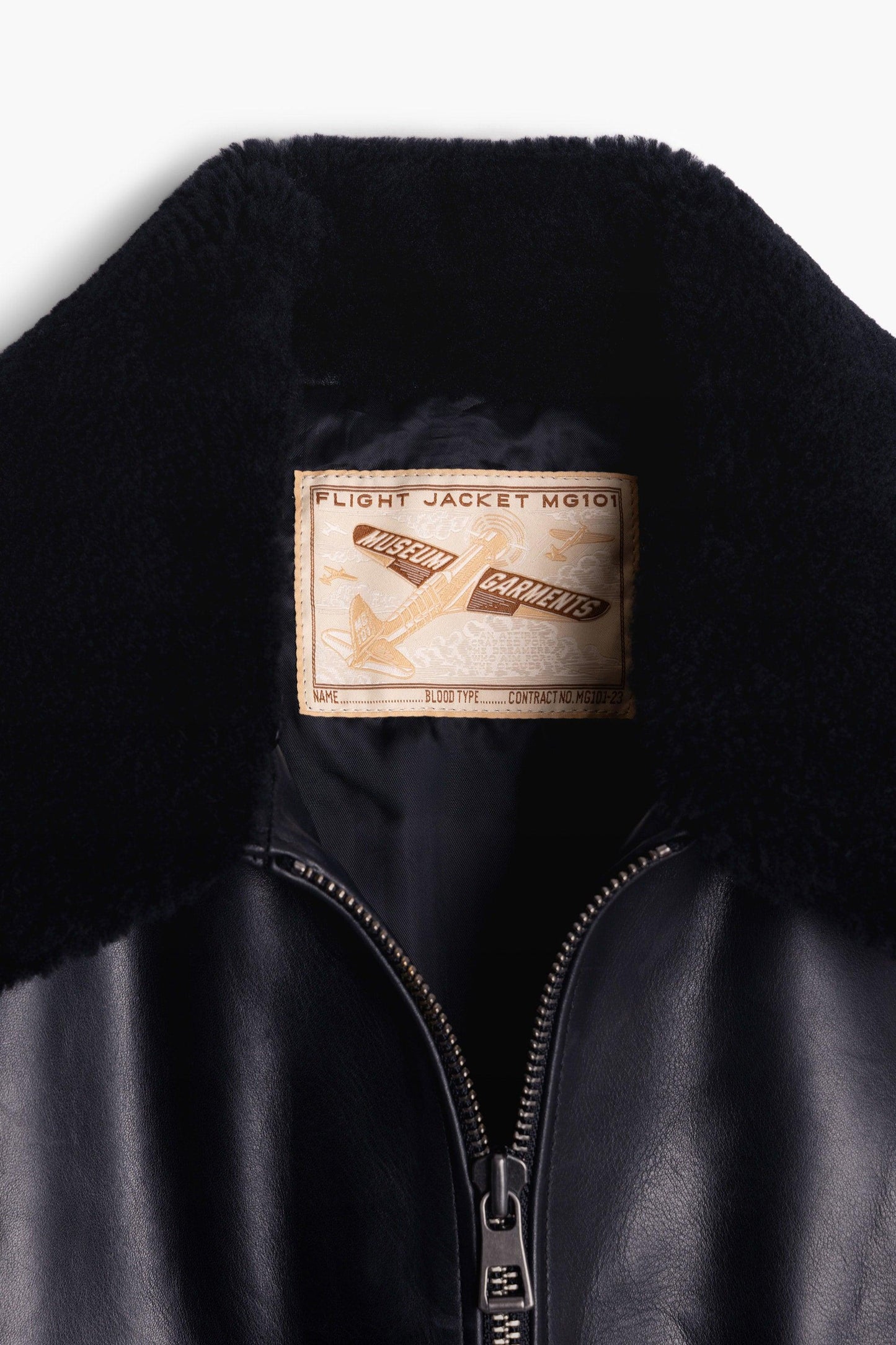 Flight Jacket en Cuir - Noir