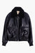 Flight Jacket leder - Zwart