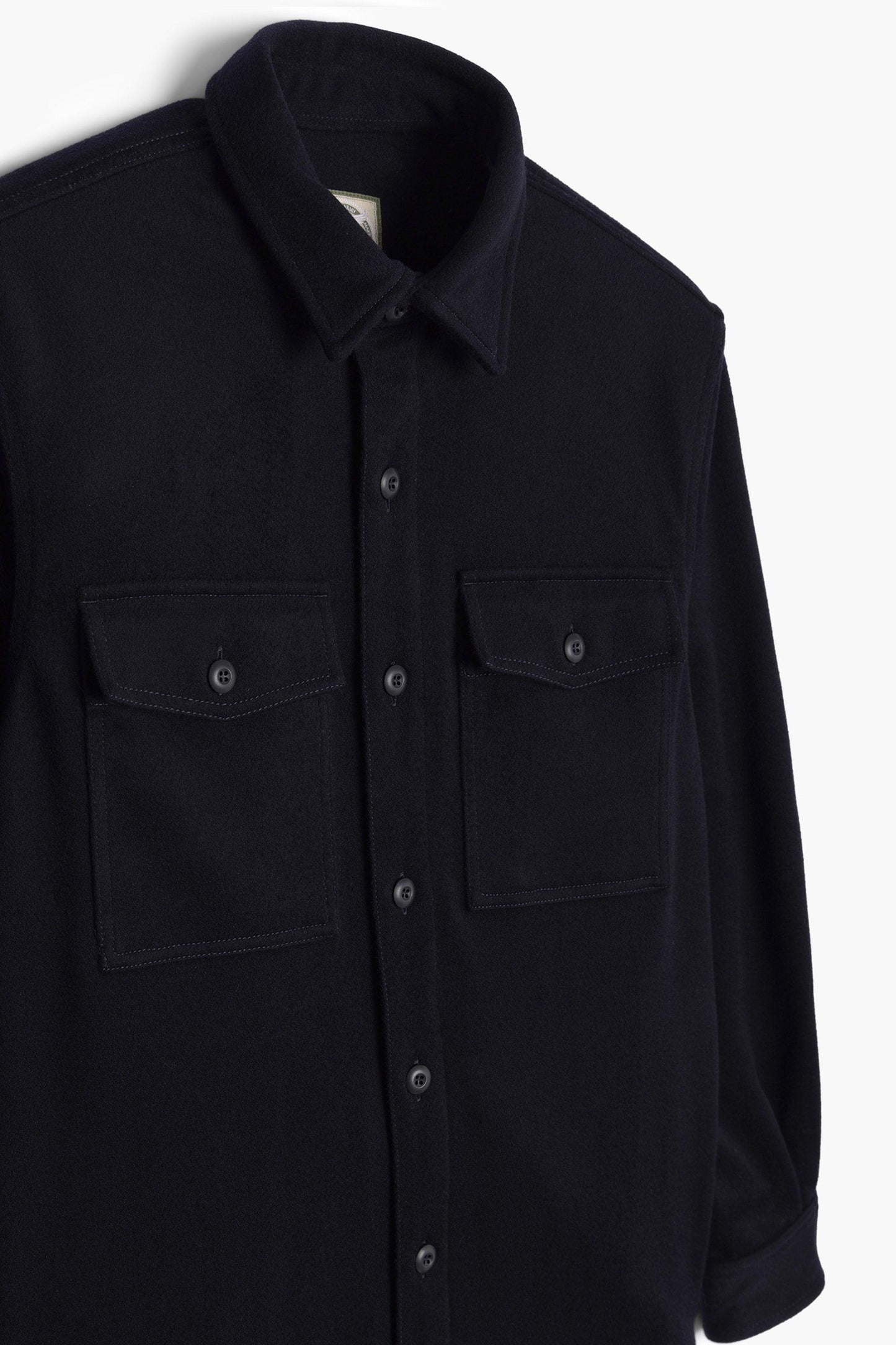 Military Field Jacket - Navy Blue Wool