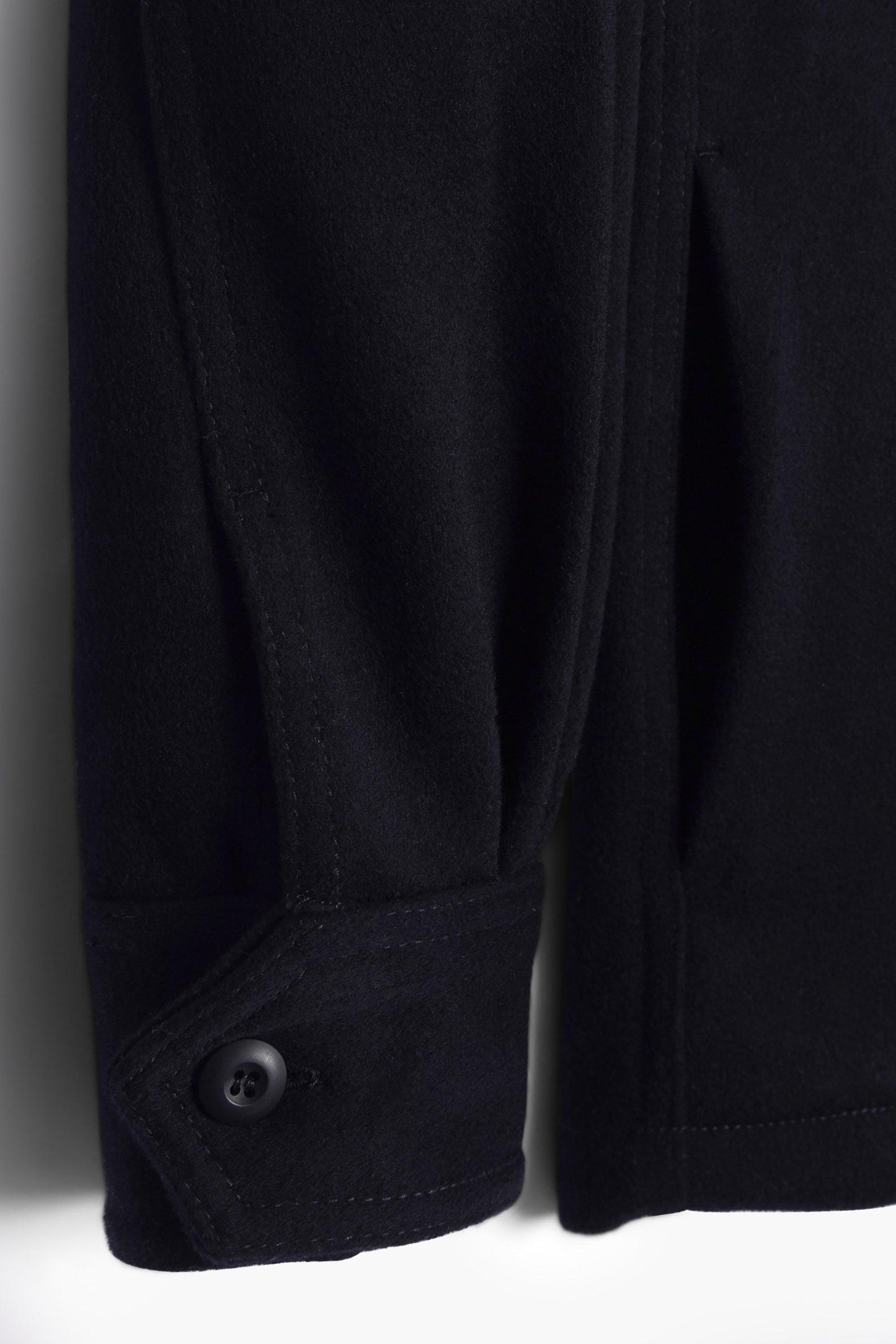 Military Field Jacket - Navy Blue Wool