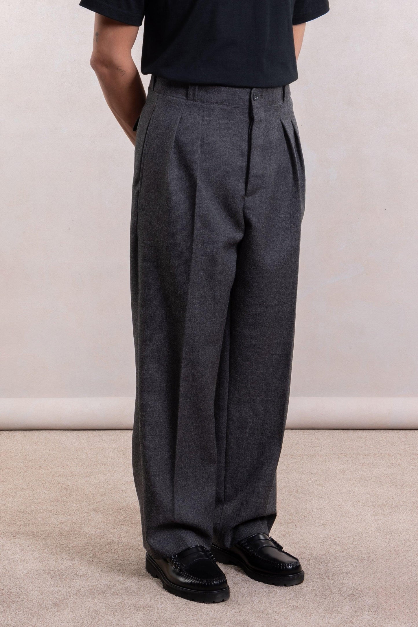 French Military Pant - Grey Wool