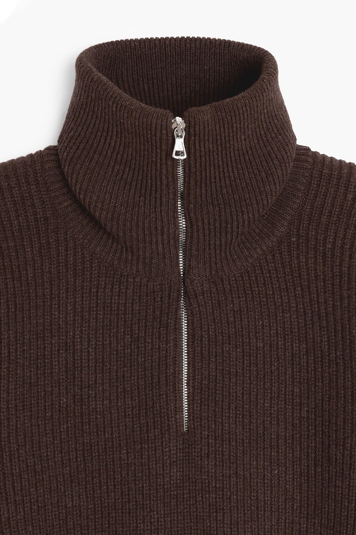 Sailor sweater en laine d'agneau - Marron