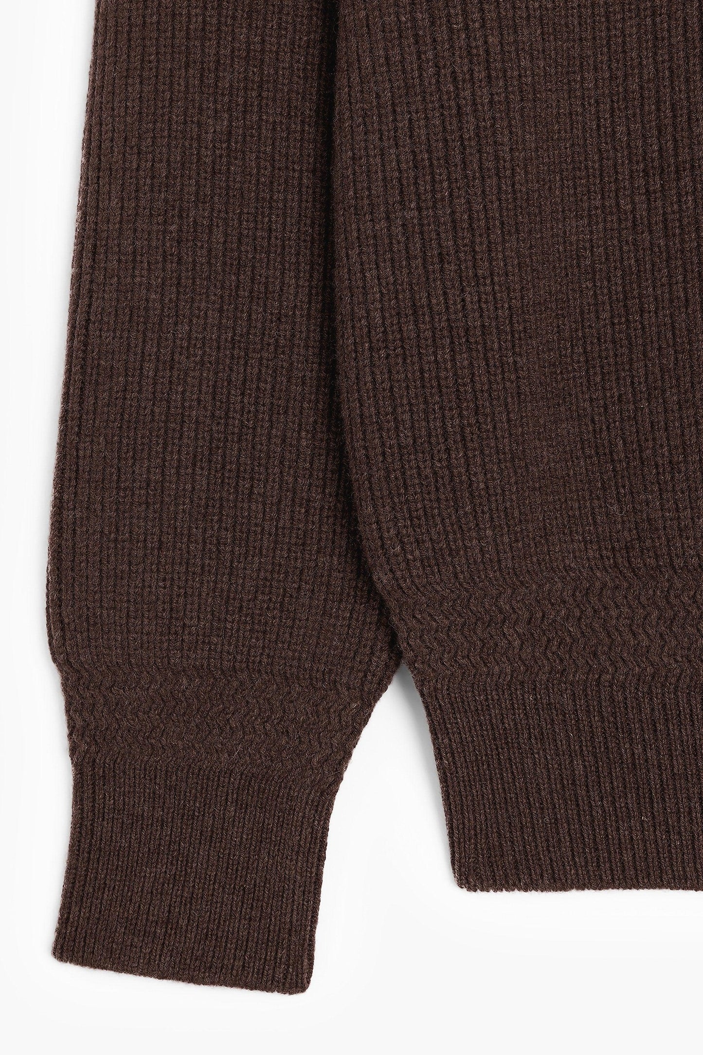 Sailor sweater en laine d'agneau - Marron