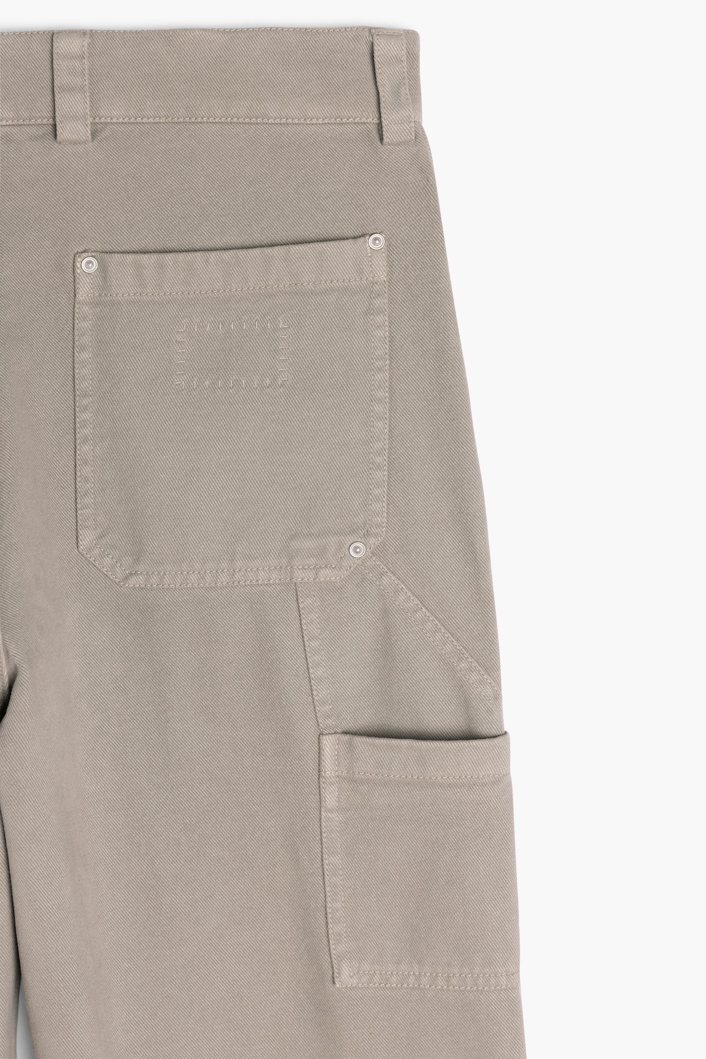Soft Double Knee Pant - Sage Peached Cotton Twill