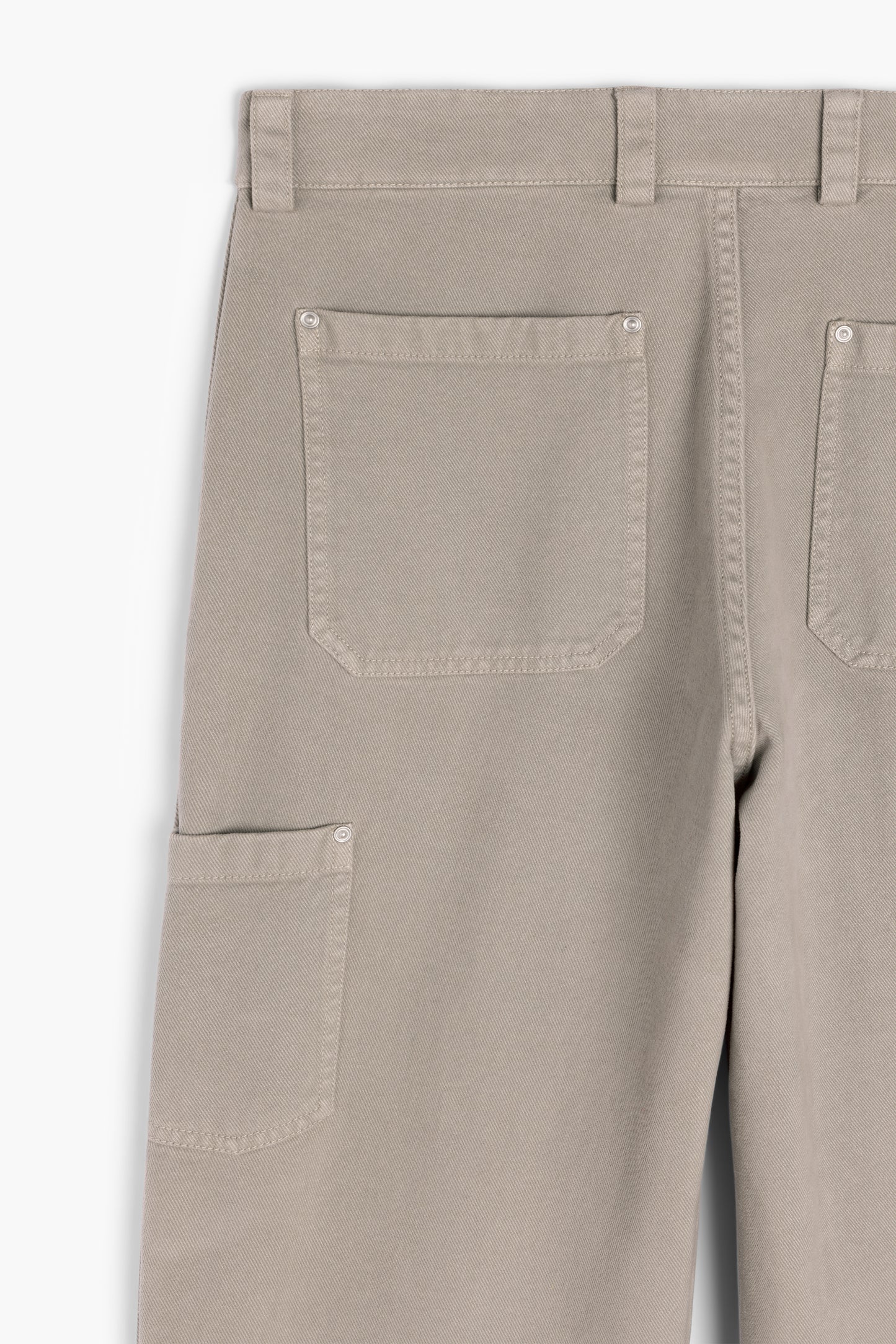 Soft Double Knee Pant - Sage Peached Cotton Twill