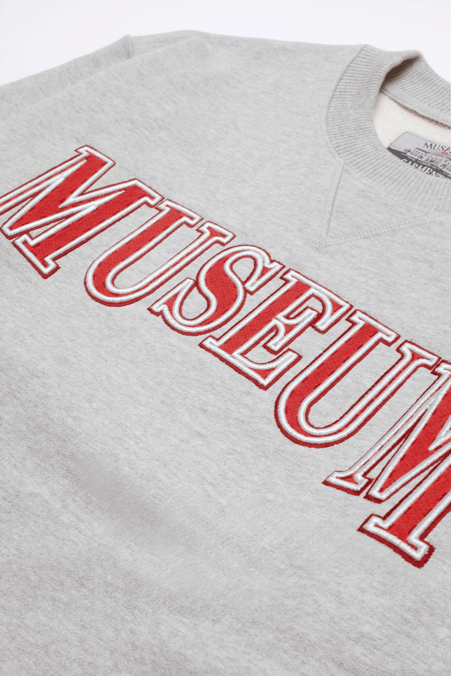 University heavyweight heather gray sweatshirt
