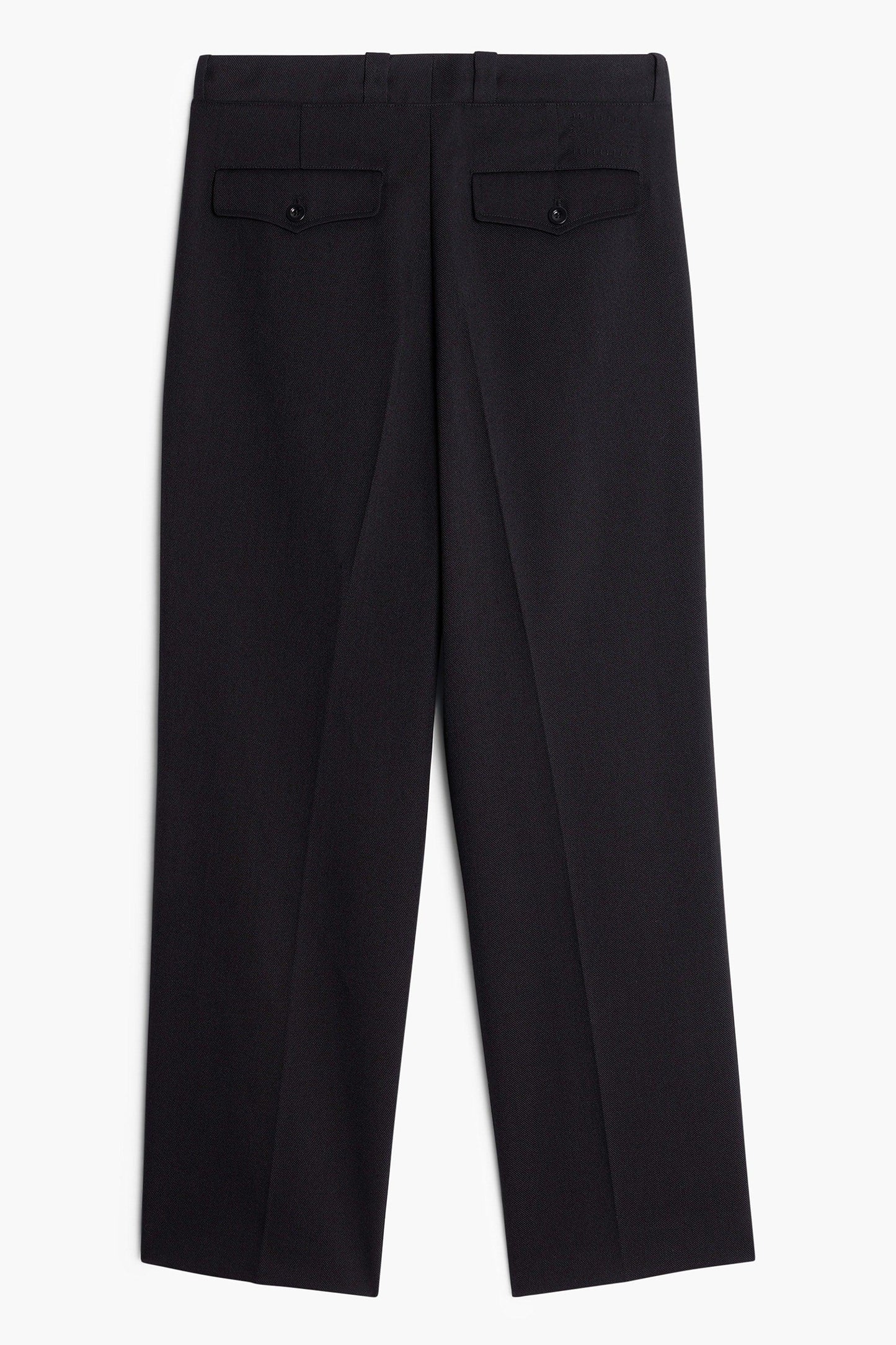 Pantalon French Military - Gabardine de Laine Noir