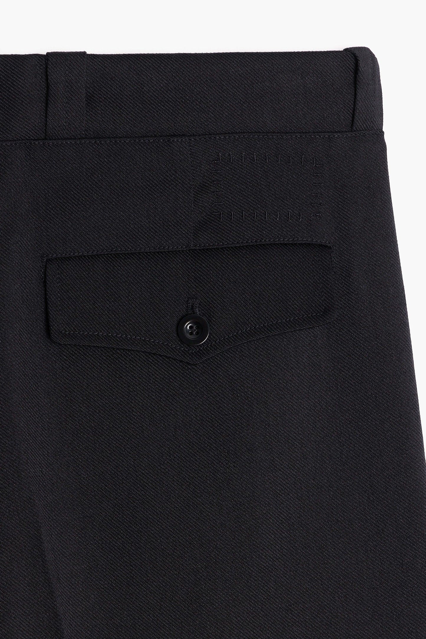 Pantalon French Military - Gabardine de Laine Noir