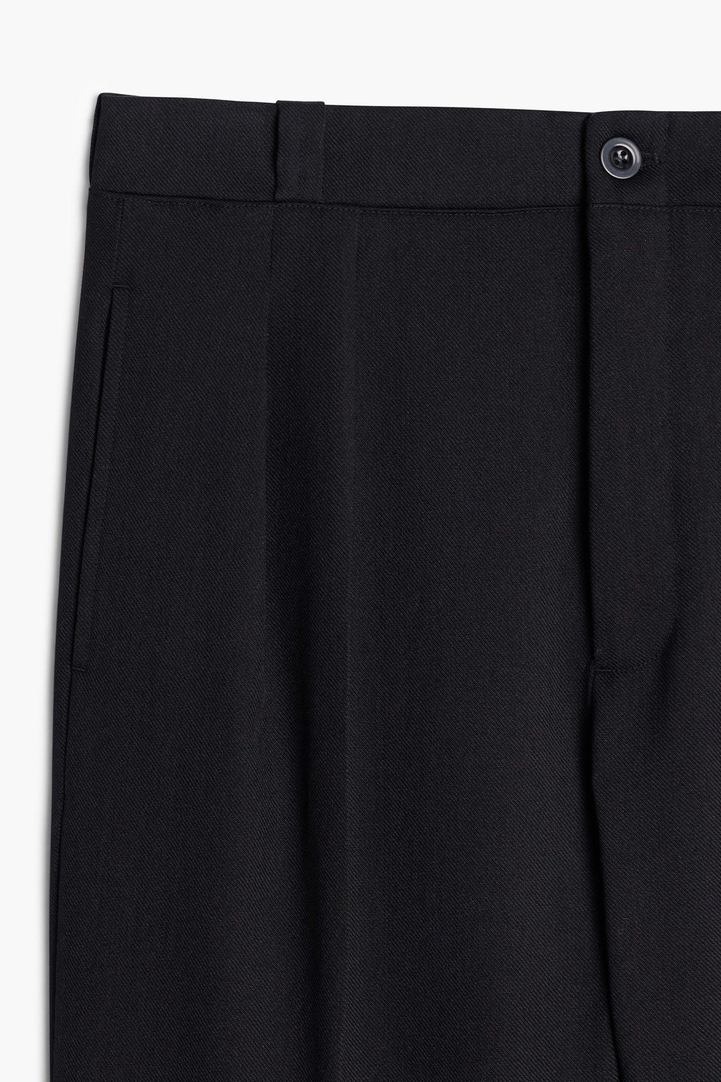 Pantalon French Military - Gabardine de Laine Noir