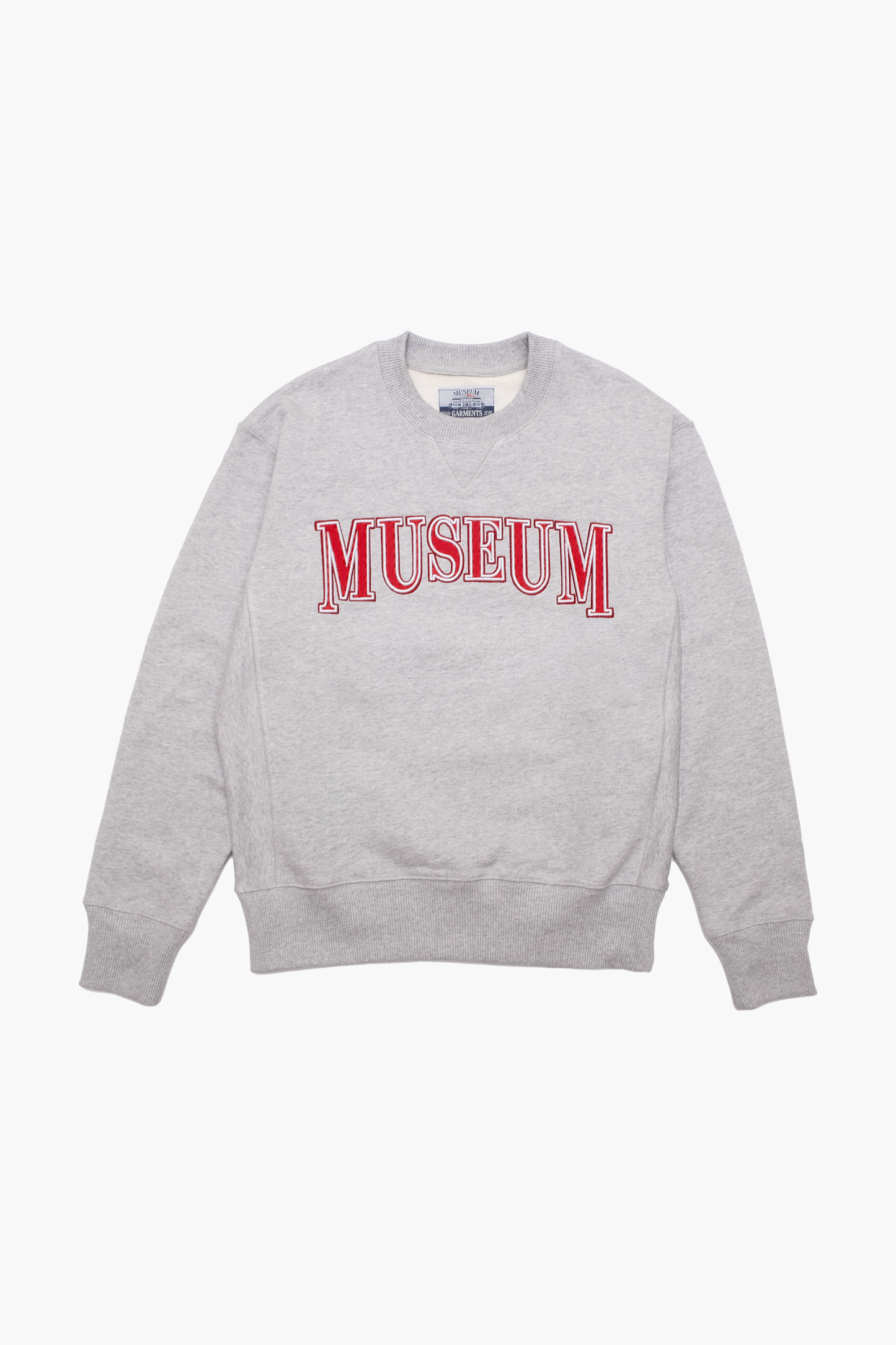 University heavyweight heather gray sweatshirt