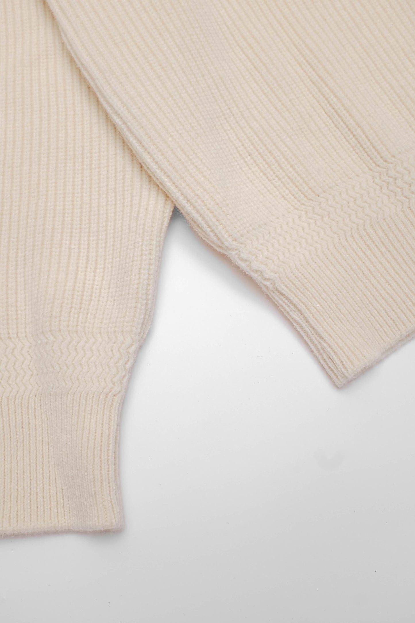Deck sweater en lambswool Ecru