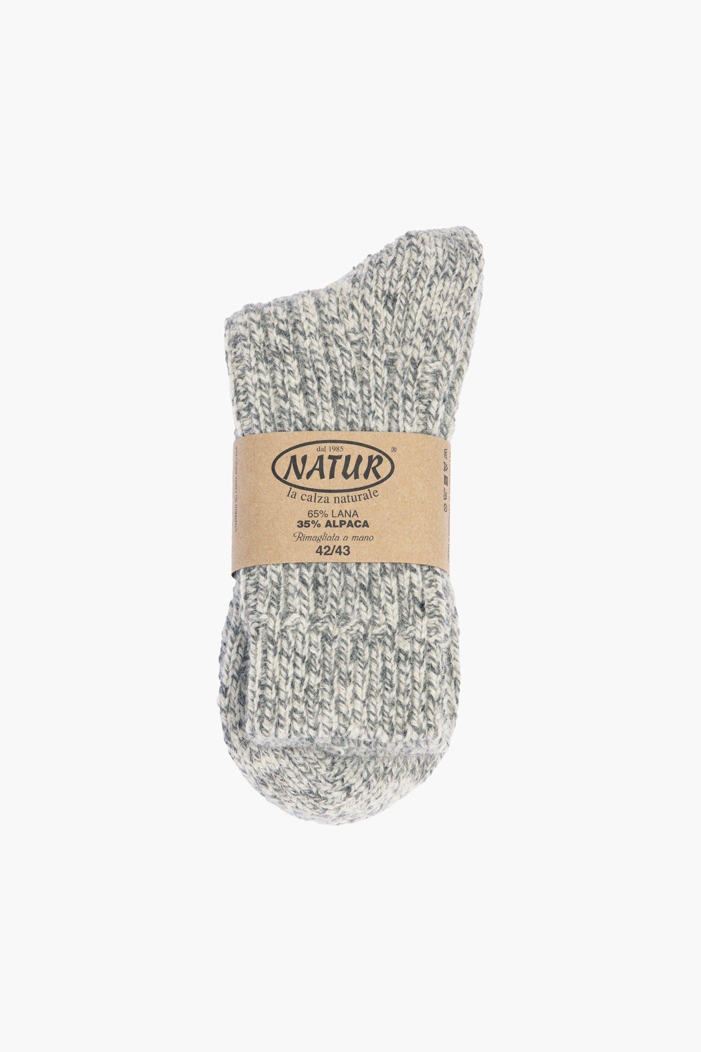 Wool/Alpaca Socks - Heather Gray