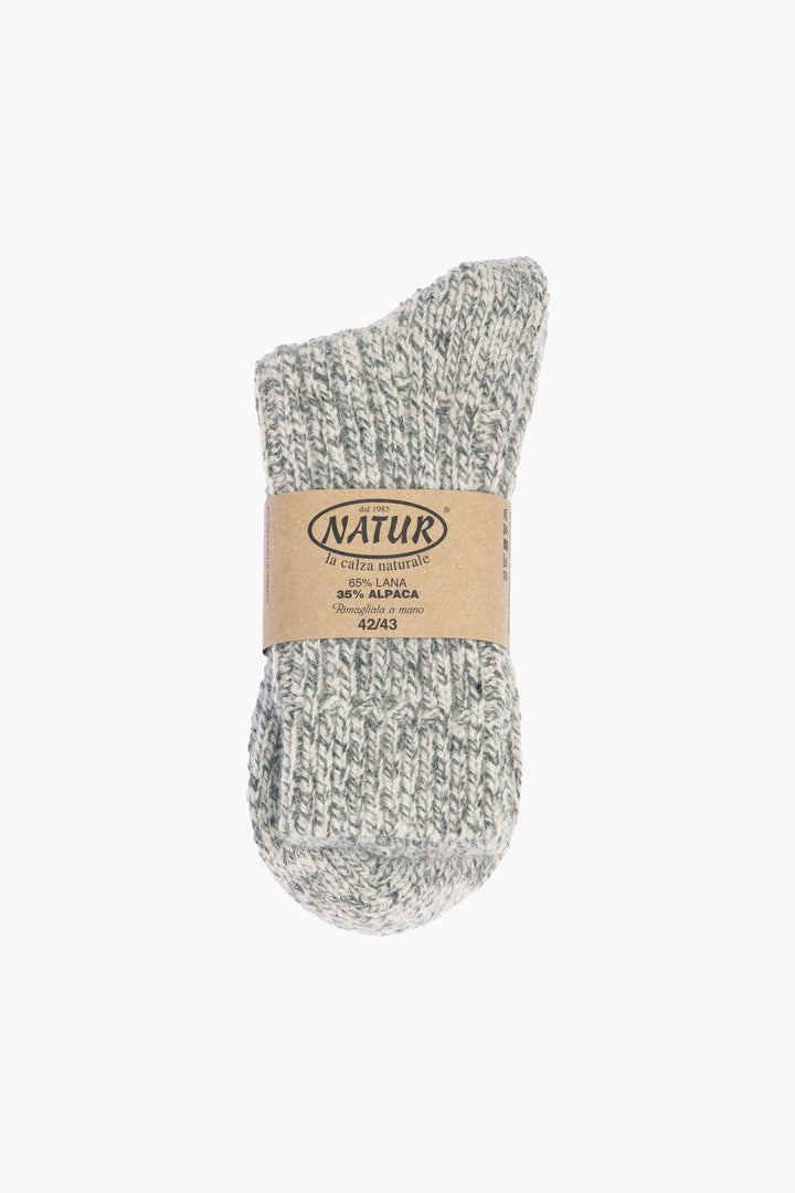 Wool/Alpaca Socks - Heather Gray