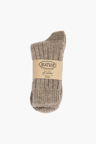 Chaussettes Laine/Alpaga - Marron