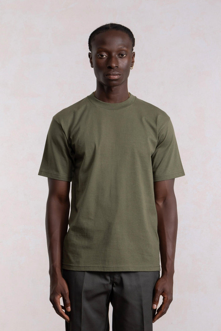 Zwaargewicht T-shirt - Olijfgroen
