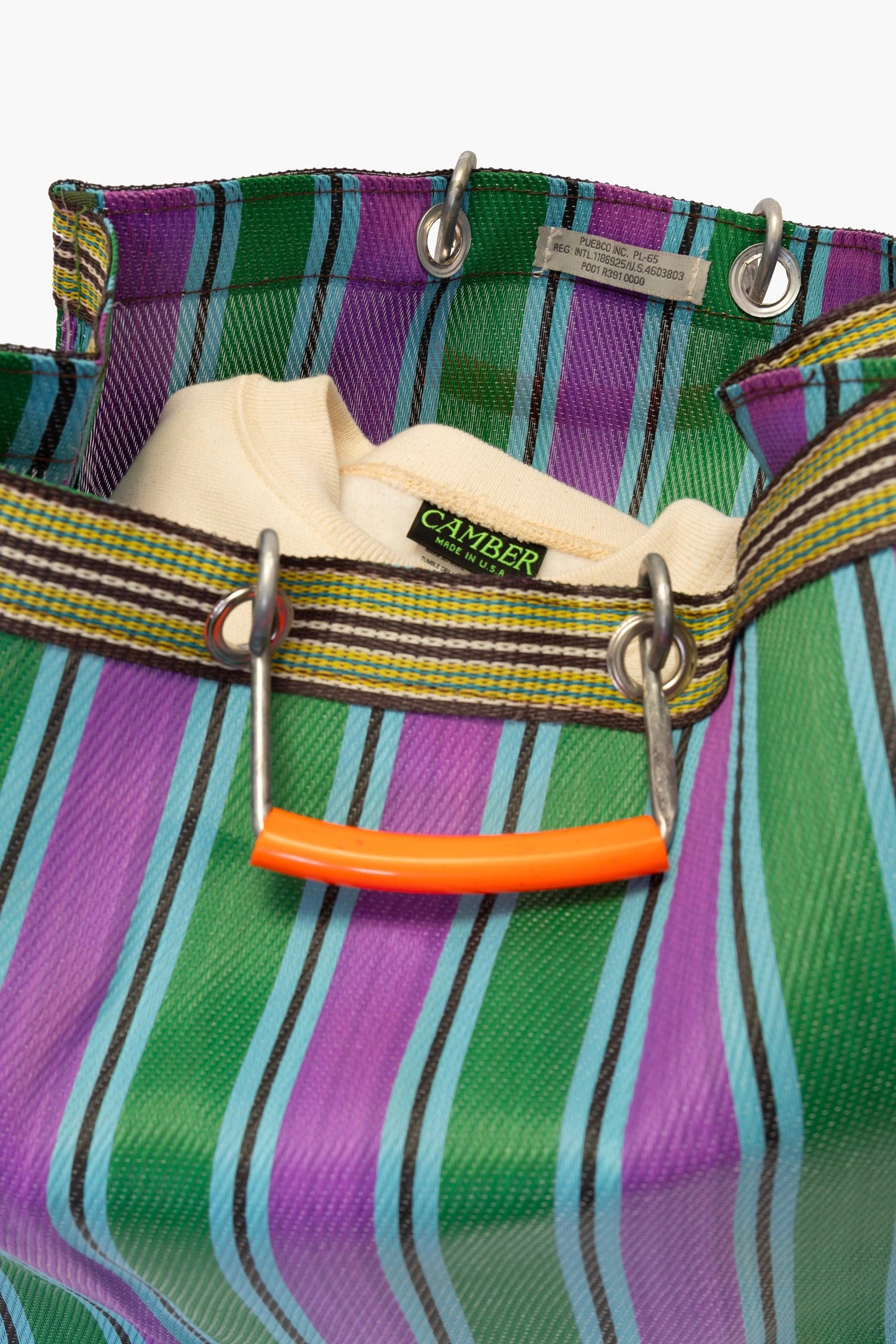 Market bag - Green/Purple