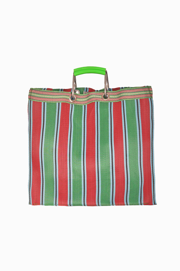 Market Bag - Groen/Rood