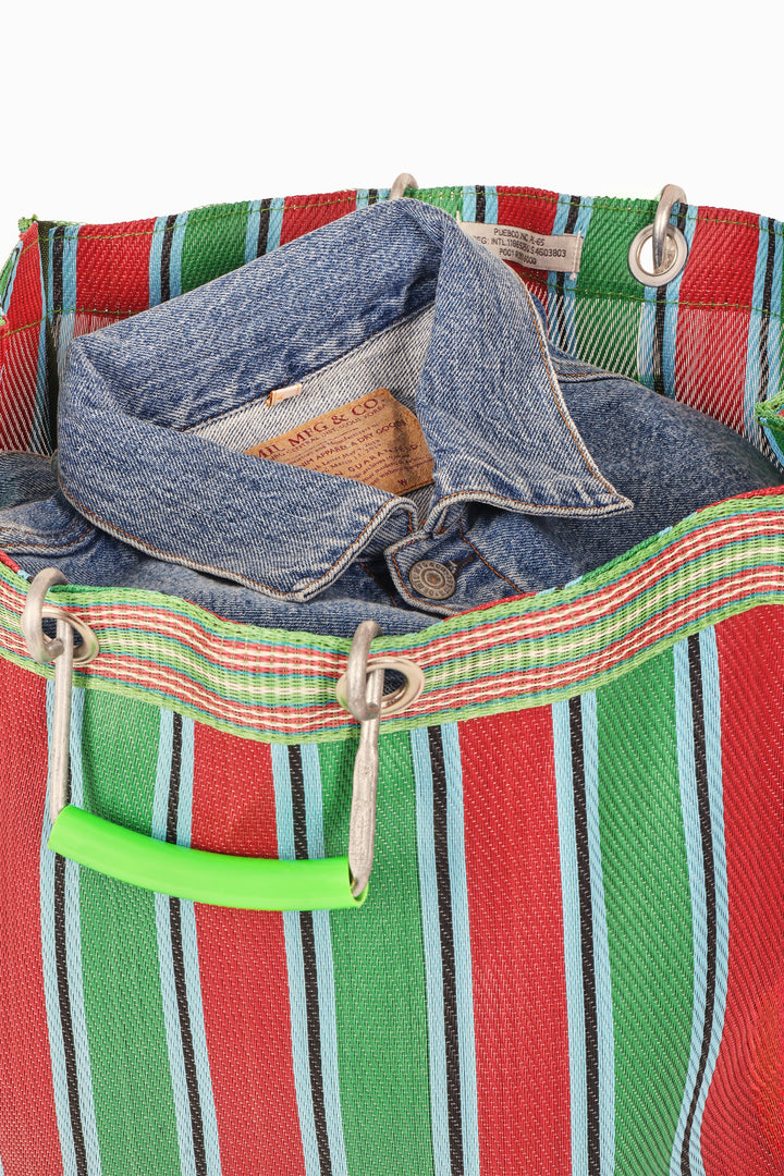 Market Bag - Groen/Rood