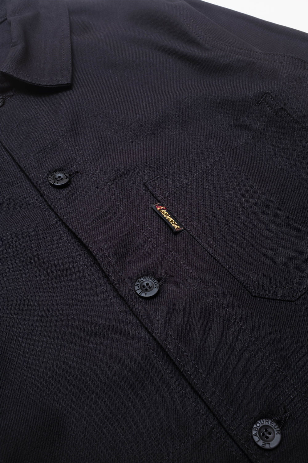 Veste de travail en coton Noir