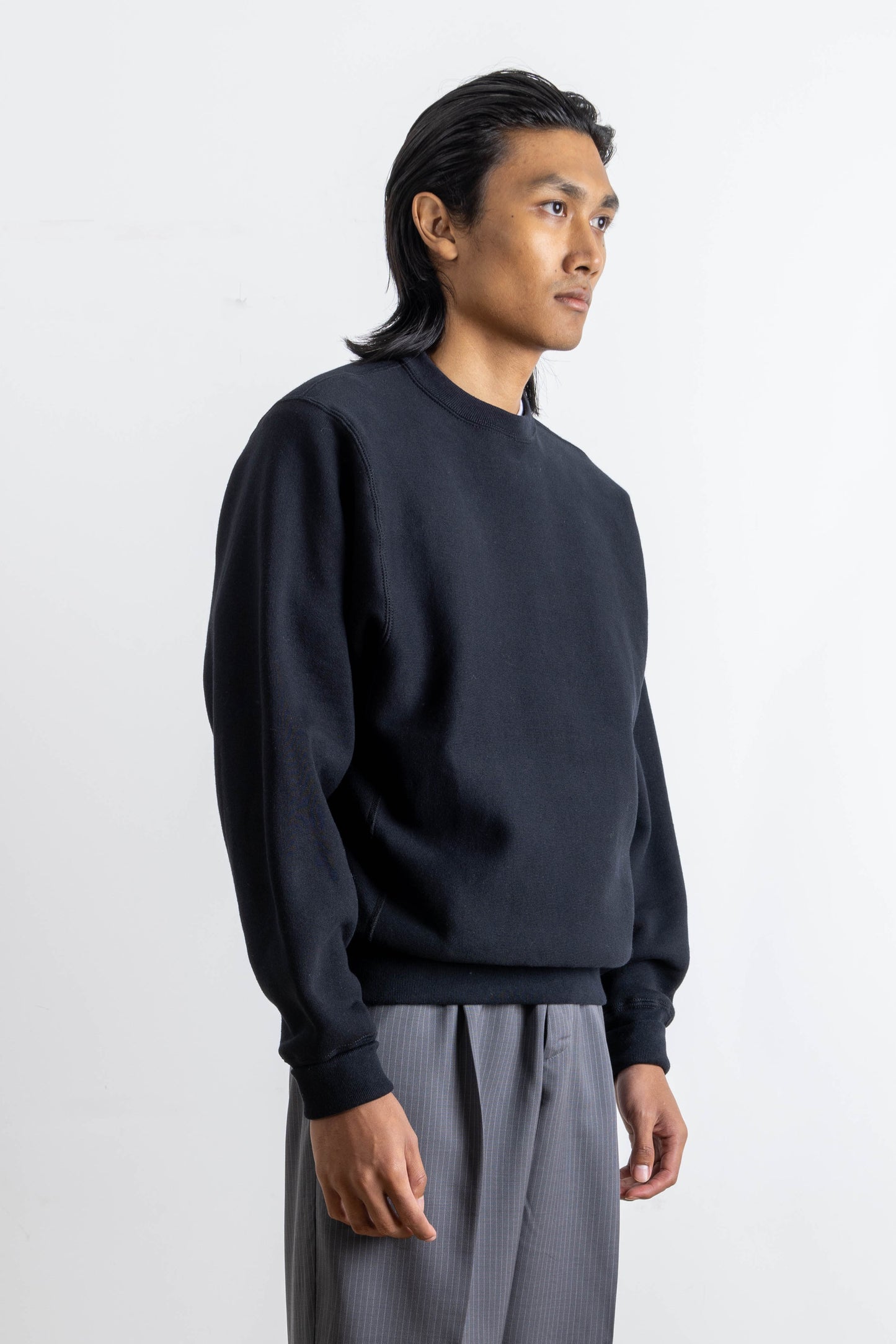 Sweatshirt crewneck Max-weight Noir