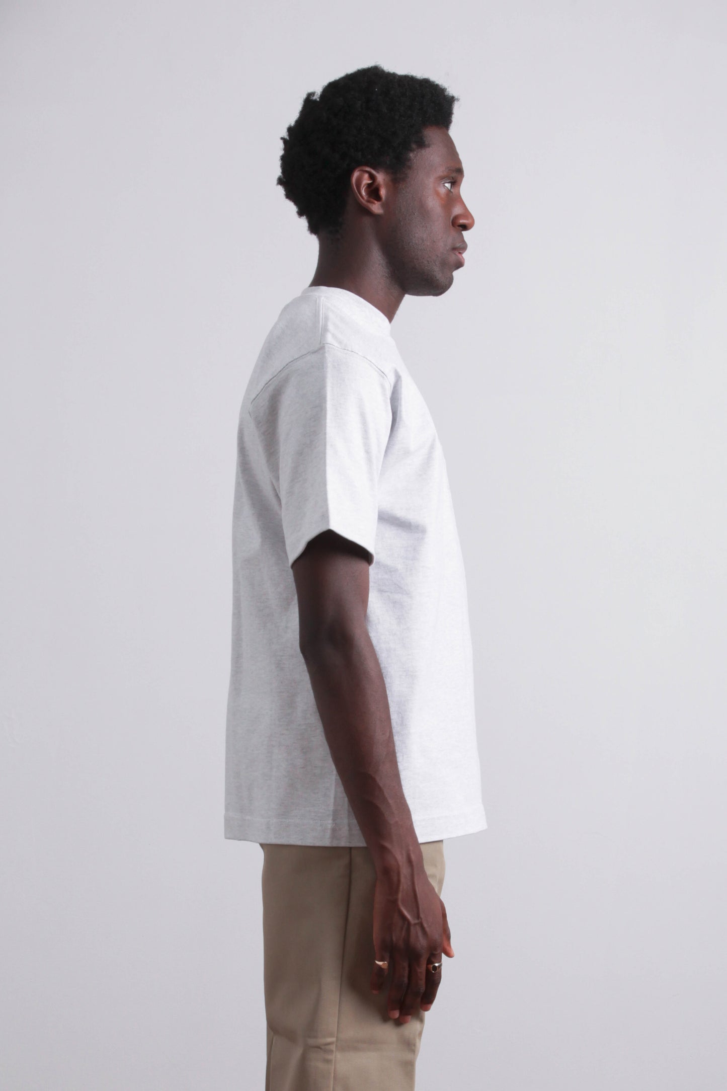 Max-weight T-shirt Heather Gray with Pocket