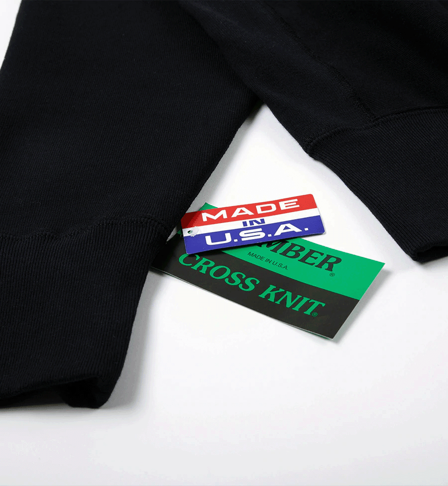 CAMBER USA Sweatshirt crewneck Max-weight Noir - suuupply
