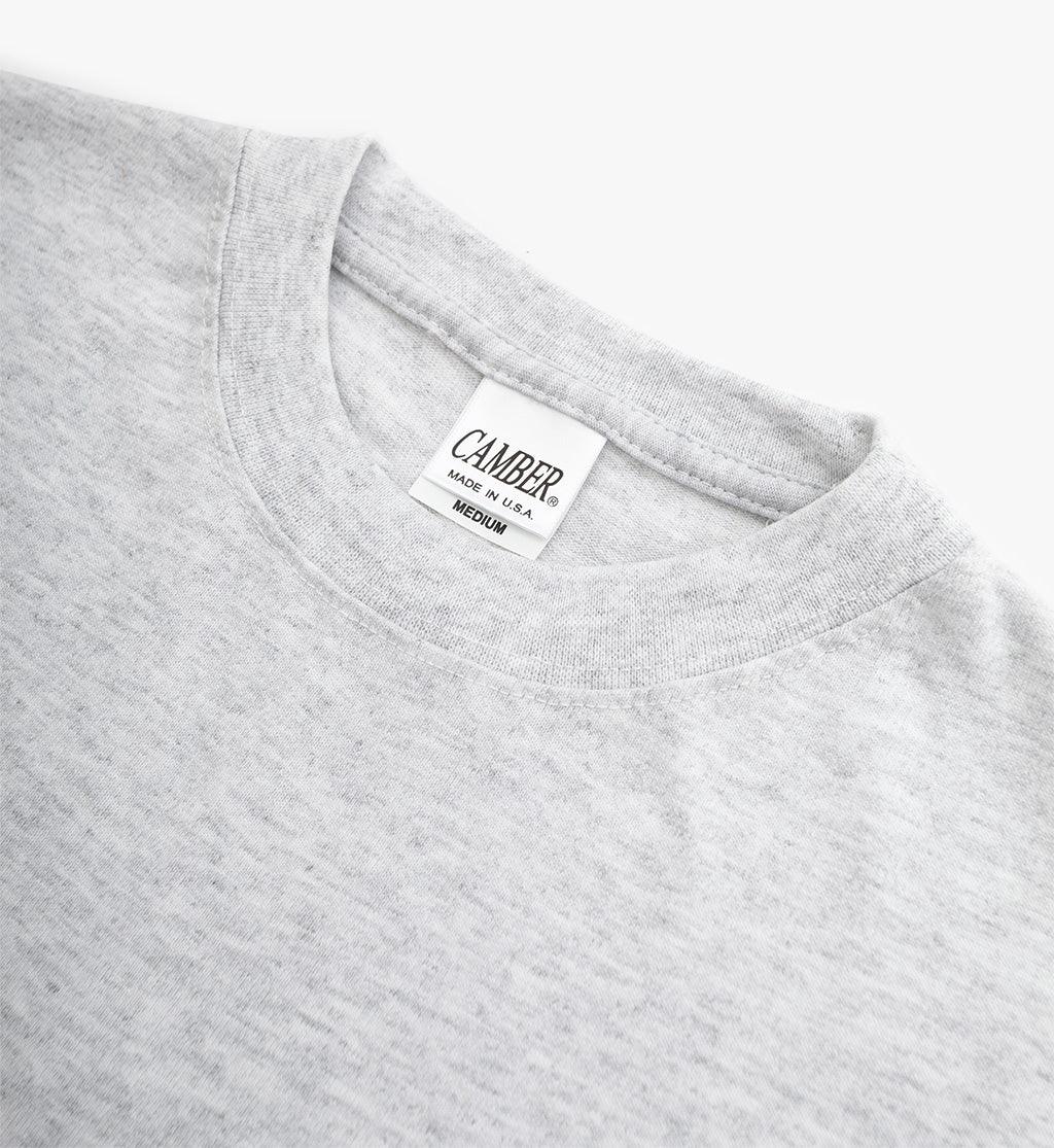 CAMBER USA T-shirt Max-weight Gris Chiné à poche - suuupply