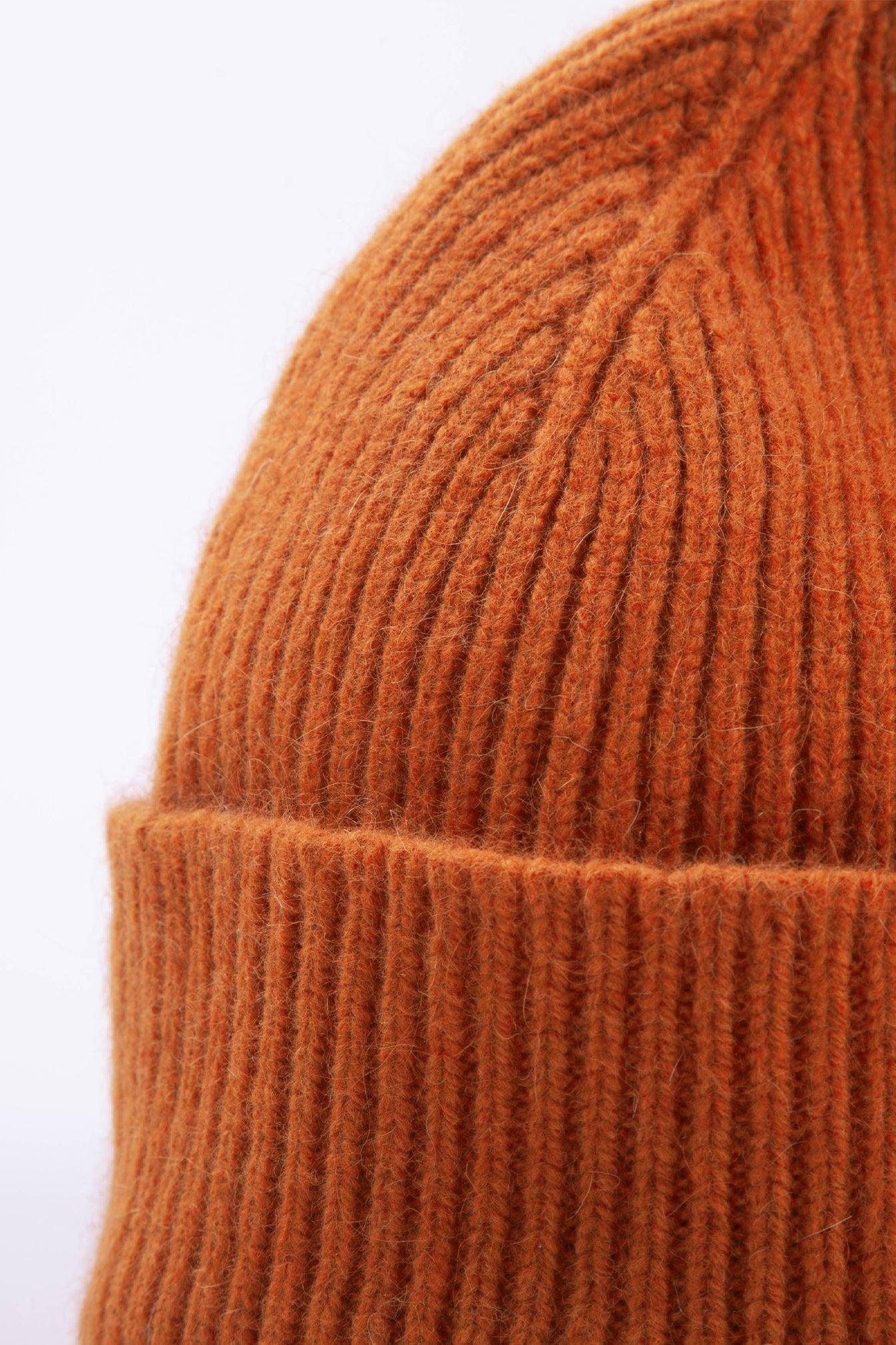 Wool Beanie - Orange
