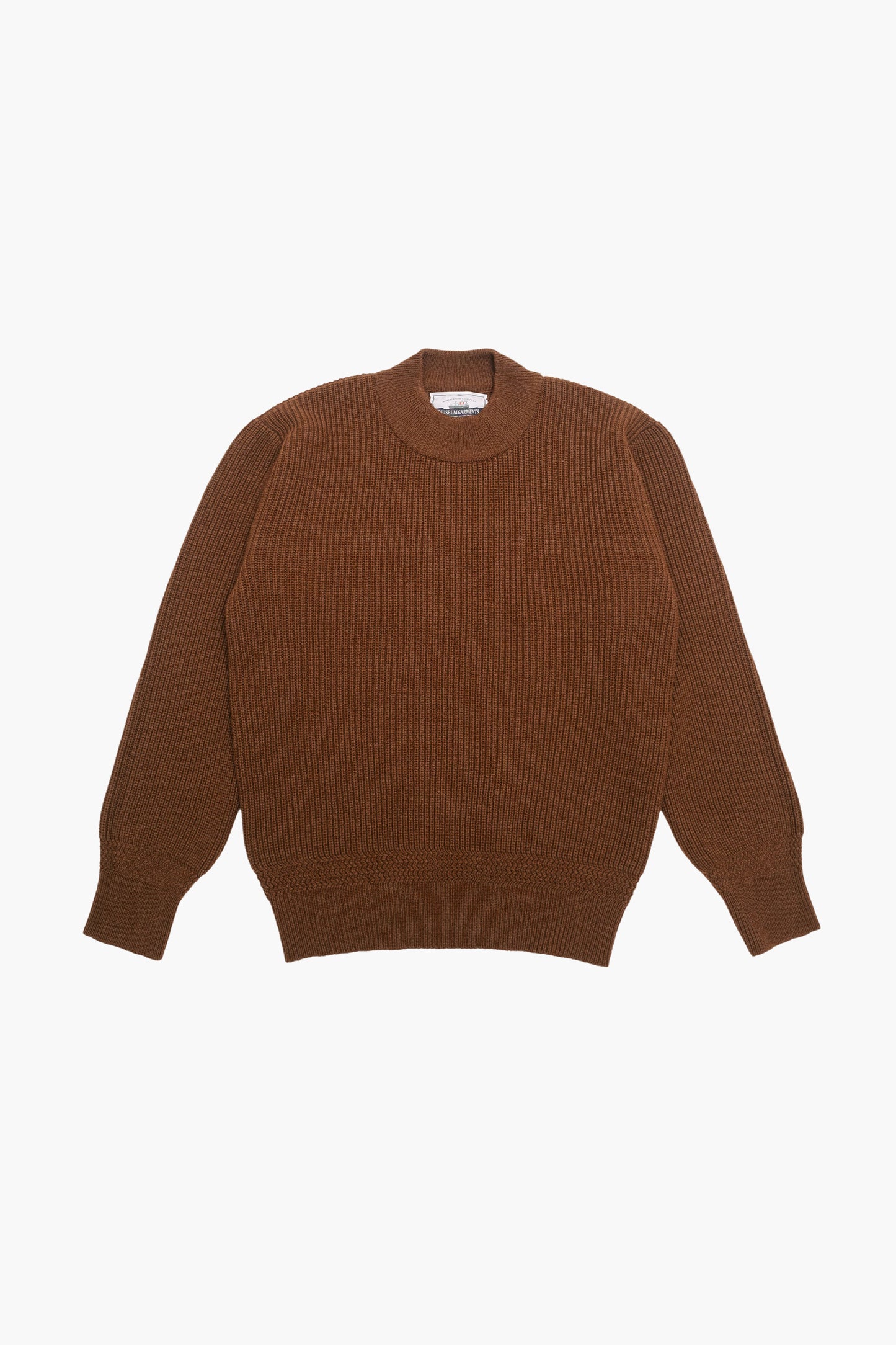 Deck sweater en lambswool Marron
