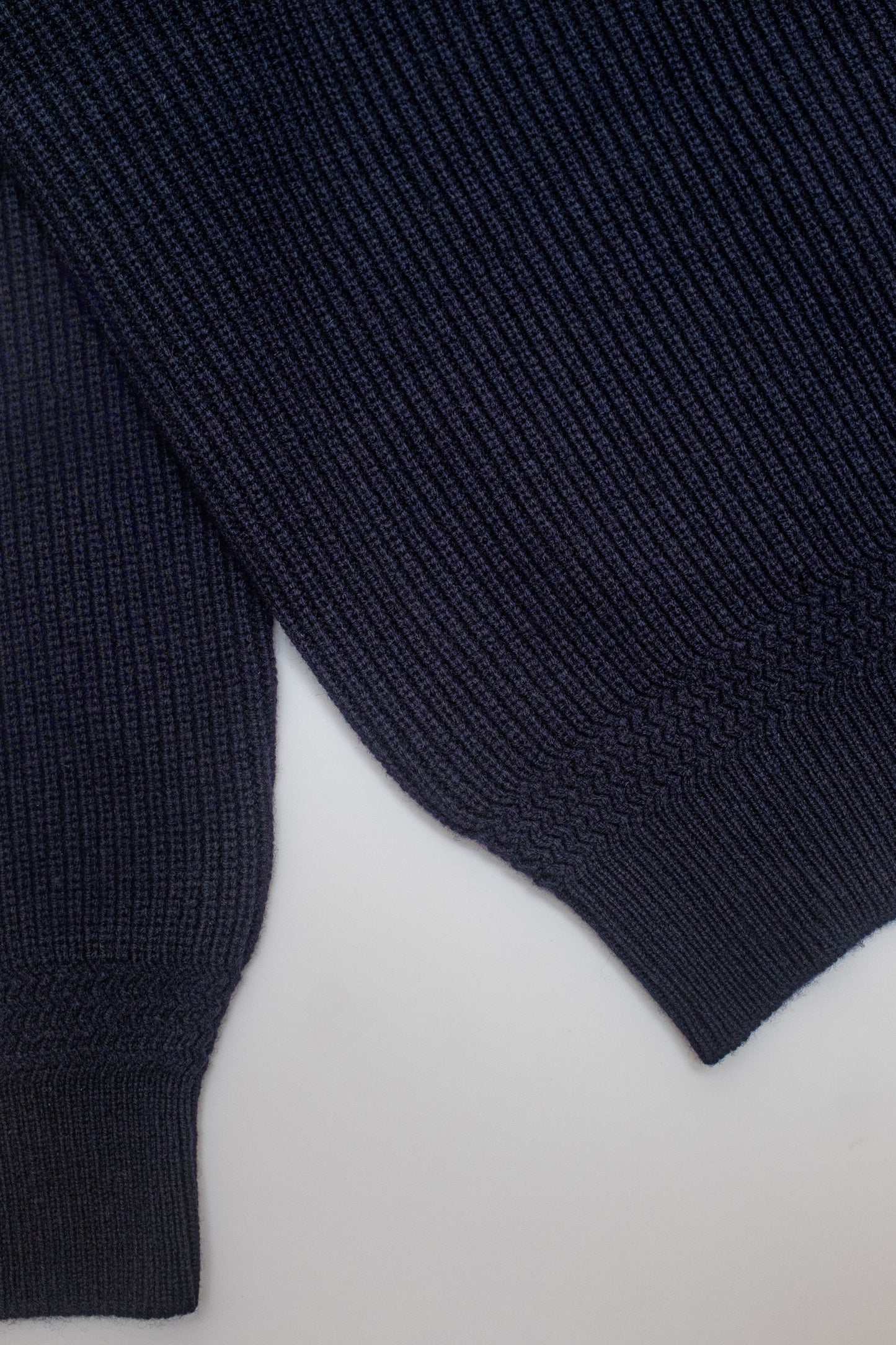Deck sweater en lambswool Marine