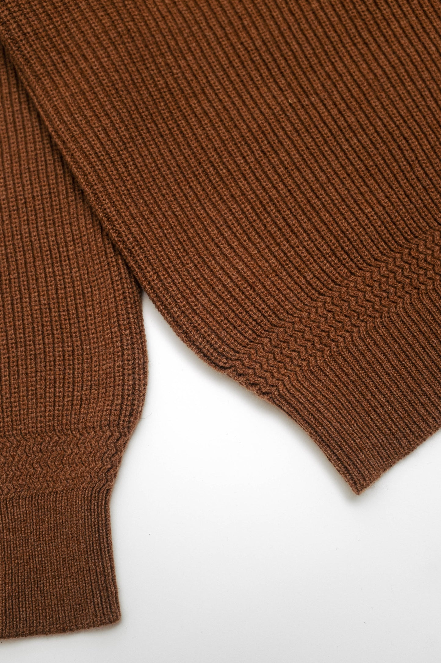 Deck sweater en lambswool Marron
