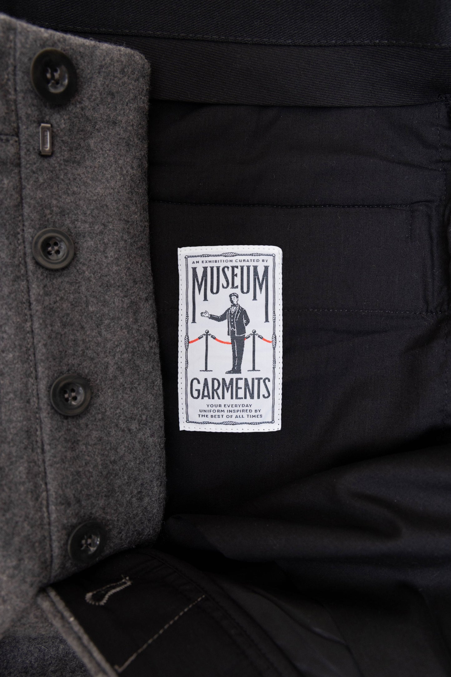 French Military trousers in gray wool