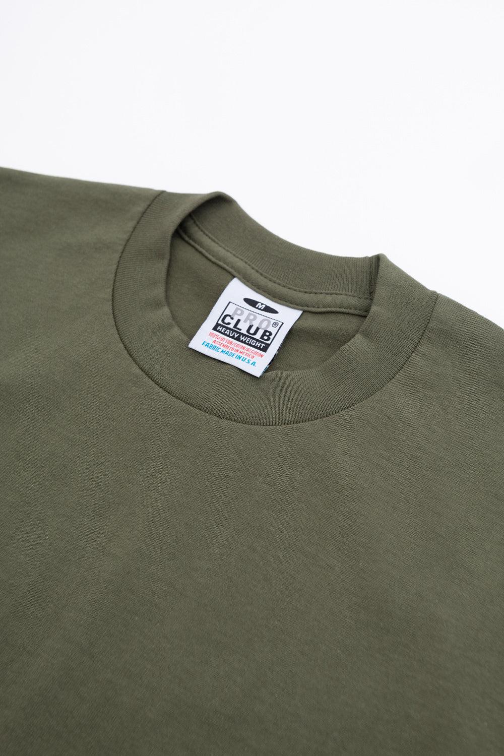 PROCLUB T-shirt Heavyweight Olive - suuupply