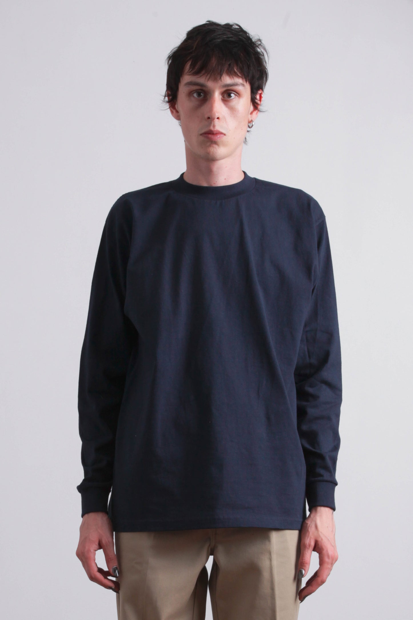 T-shirt Heavyweight Marine - Manches Longues