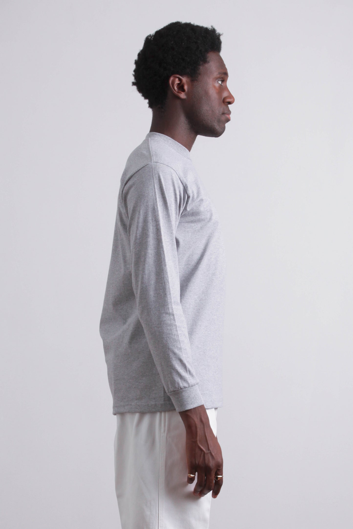 T-shirt Heavyweight Gris - Manches Longues