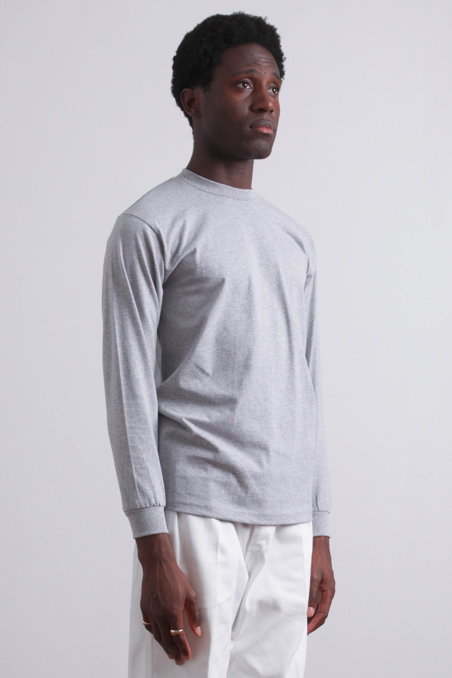 T-shirt Heavyweight Gris - Manches Longues