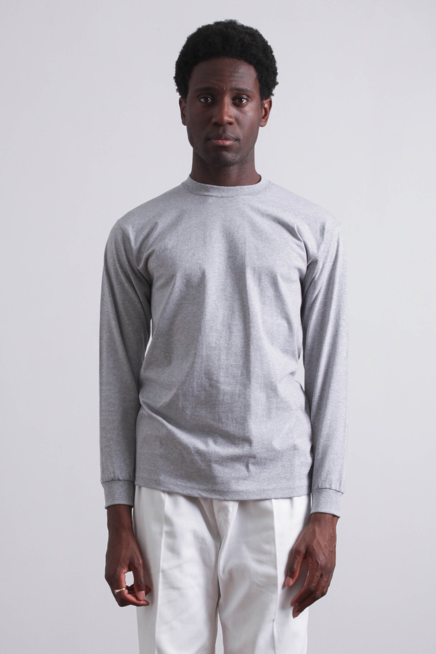 T-shirt Heavyweight Manches Longues - Gris