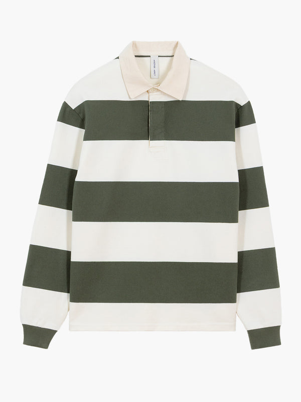 Another Rugby Polo Shirt - Vert / Ecru