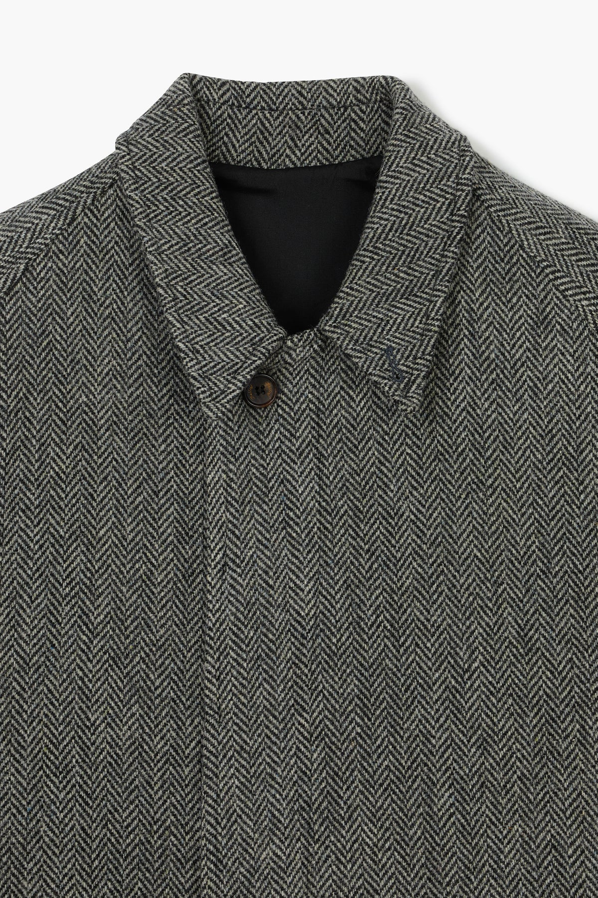 Manteau Balmacaan en laine - Chevron