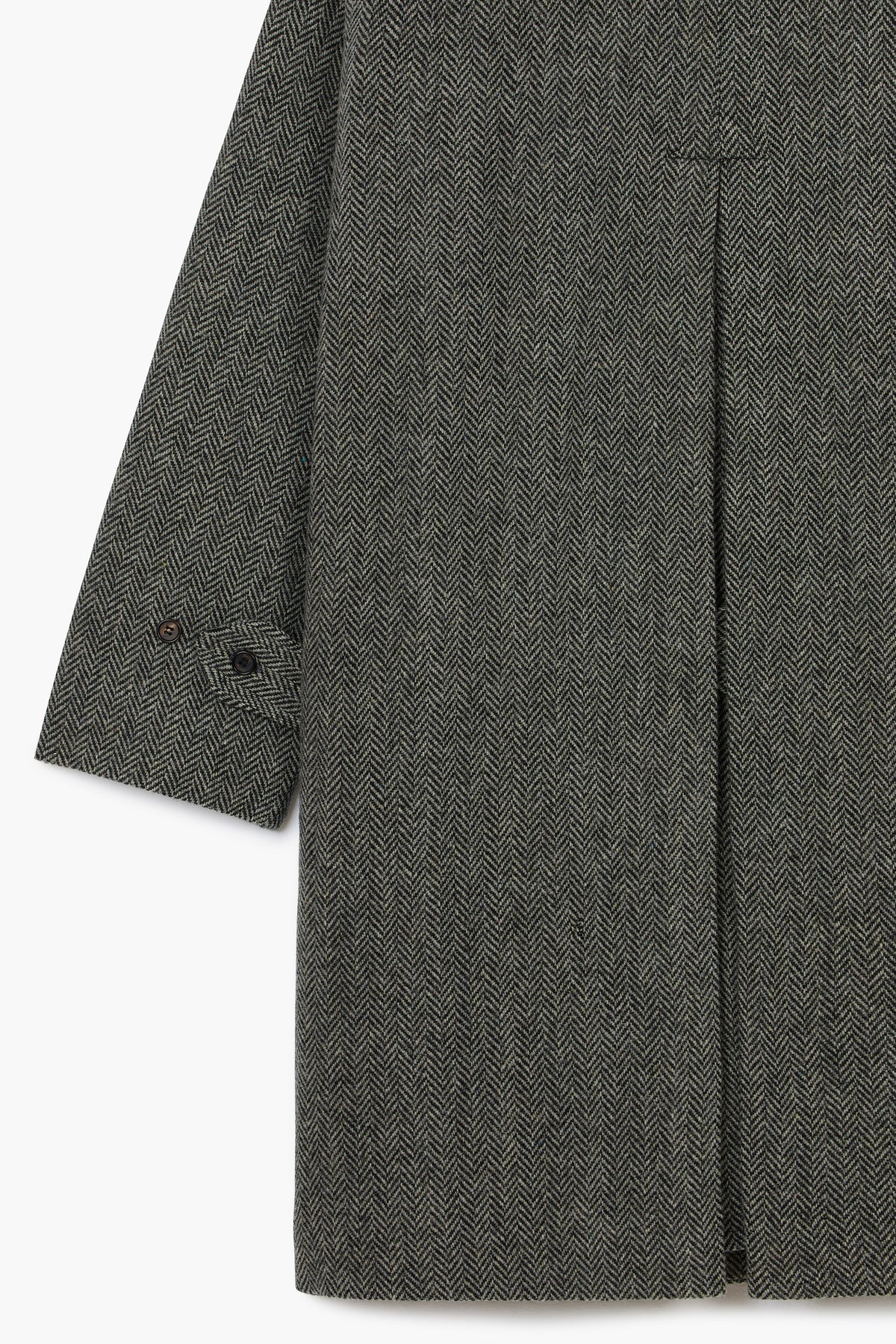 Manteau Balmacaan en laine - Chevron
