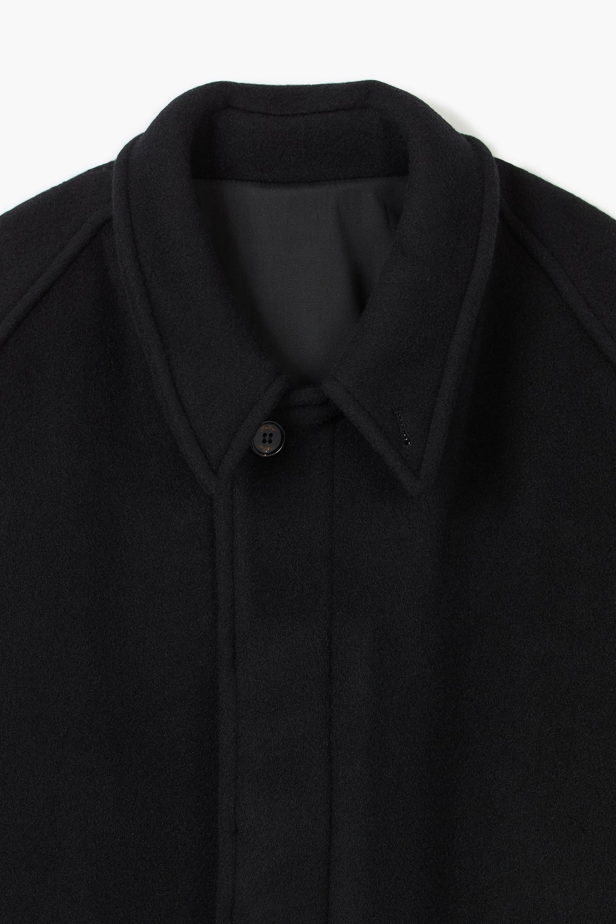 Manteau Balmacaan en laine - Noir