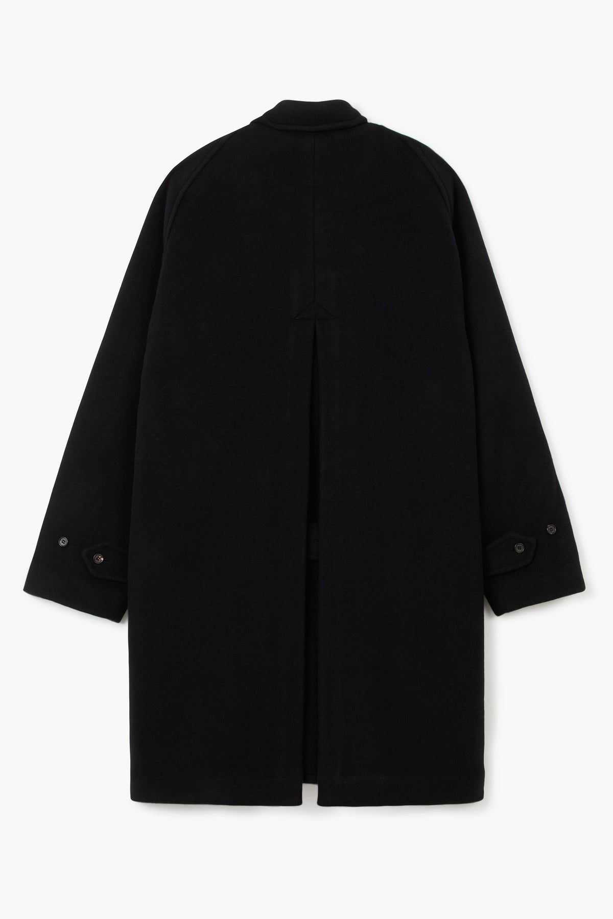 Manteau Balmacaan en laine - Noir