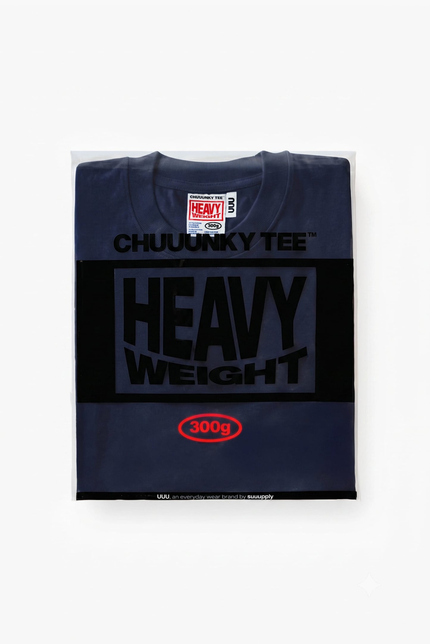 T-shirt 'Chuuunky Tee' - Bleu Marine