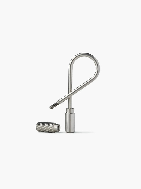 Porte-clés Acier Inoxydable - Closed Helix Keyring